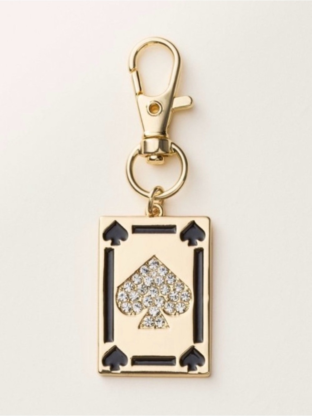 Kate Spade Target Crystal Spade Card Keychain or bag Charm - Women Accessories